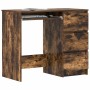 Escritorio de madera contrachapada roble ahumado 90x45x76 cm en Oficina | Comprar online en Foru.es