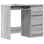 Escritorio de madera contrachapada gris Sonoma 90x45x76 cm en Oficina | Comprar online en Foru.es
