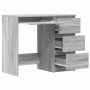 Escritorio de madera contrachapada gris Sonoma 90x45x76 cm en Oficina | Comprar online en Foru.es