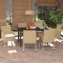 Set comedor de jardín 7 pzas con cojines ratán sintético beige en Conjuntos de jardín | Comprar online en Foru.es