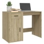 Escritorio madera contrachapada color roble Sonoma 100x49x75 cm en Oficina | Comprar online en Foru.es