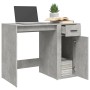 Escritorio de madera contrachapada gris hormigón 100x49x75 cm en Oficina | Comprar online en Foru.es
