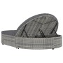 Tumbona para 2 personas con cojines ratán sintético gris de vidaXL, Camas para exteriores - Ref: Foro24-48127, Precio: 433,41...