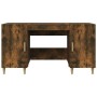 Escritorio madera contrachapada roble ahumado 140x50x75 cm en Oficina | Comprar online en Foru.es