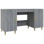 Escritorio de madera contrachapada gris Sonoma 140x50x75 cm en Oficina | Comprar online en Foru.es