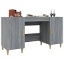 Escritorio de madera contrachapada gris Sonoma 140x50x75 cm en Oficina | Comprar online en Foru.es