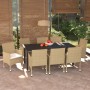 Set de muebles jardín 9 pzas con cojines ratán sintético beige en Conjuntos de jardín | Comprar online en Foru.es