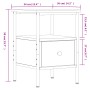 Mesita de noche madera de ingeniería negro 34x36x50 cm de vidaXL, Mesitas de noche - Ref: Foro24-826043, Precio: 43,00 €, Des...