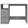 Escritorio con cajones contrachapada gris Sonoma 102x50x76 cm en Oficina | Comprar online en Foru.es