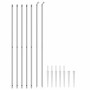 Cerca de alambre con pinchos de anclaje plateado 1,6x10 m de vidaXL, Paneles de vallas - Ref: Foro24-154020, Precio: 112,78 €...