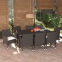 Set de muebles jardín 9 pzas con cojines ratán sintético marrón en Conjuntos de jardín | Comprar online en Foru.es