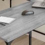 Escritorio madera de ingeniería gris Sonoma 139x139x75 cm en Oficina | Comprar online en Foru.es