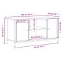 Mueble para TV madera contrachapada roble ahumado 100x40x50 cm de vidaXL, Muebles TV - Ref: Foro24-832765, Precio: 68,11 €, D...