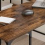 Escritorio madera de ingeniería roble ahumado 139x139x75 cm en Oficina | Comprar online en Foru.es