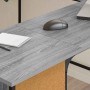 Escritorio madera de ingeniería gris Sonoma 141x141x75 cm en Oficina | Comprar online en Foru.es