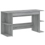 Escritorio madera de ingeniería gris Sonoma 140x50x75 cm en Oficina | Comprar online en Foru.es