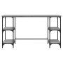 Escritorio metal madera de ingeniería gris Sonoma 140x50x75 cm en Oficina | Comprar online en Foru.es