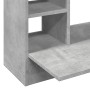 Escritorio de pared madera ingeniería gris hormigón 105x48x75cm en Oficina | Comprar online en Foru.es