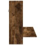 Escritorio de pared madera ingeniería roble ahumado 105x48x75cm en Oficina | Comprar online en Foru.es