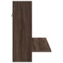 Escritorio de pared madera ingeniería marrón roble 105x48x75 cm en Oficina | Comprar online en Foru.es