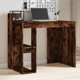 Escritorio madera de ingeniería roble ahumado 103,5x56,5x94 cm en Oficina | Comprar online en Foru.es