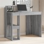 Escritorio de oficina madera ingeniería gris 103,5x56,5x94 cm en Oficina | Comprar online en Foru.es