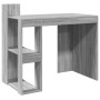 Escritorio de oficina madera ingeniería gris 103,5x56,5x94 cm en Oficina | Comprar online en Foru.es