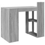 Escritorio de oficina madera ingeniería gris 103,5x56,5x94 cm en Oficina | Comprar online en Foru.es