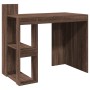 Escritorio madera de ingeniería marrón roble 103,5x56,5x94 cm en Oficina | Comprar online en Foru.es