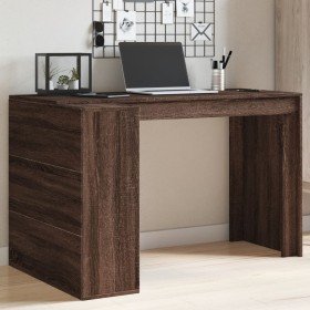 Escritorio madera de ingeniería marrón roble 123,5x73,5x75 cm en Oficina | Comprar online en Foru.es