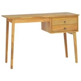 Escritorio con 2 cajones madera maciza de teca 110x52x75 cm de vidaXL, Escritorios - Ref: Foro24-340738, Precio: 238,09 €, De...