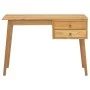 Escritorio con 2 cajones madera maciza de teca 110x52x75 cm de vidaXL, Escritorios - Ref: Foro24-340738, Precio: 238,09 €, De...
