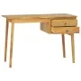 Escritorio con 2 cajones madera maciza de teca 110x52x75 cm de vidaXL, Escritorios - Ref: Foro24-340738, Precio: 238,09 €, De...