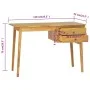 Escritorio con 2 cajones madera maciza de teca 110x52x75 cm de vidaXL, Escritorios - Ref: Foro24-340738, Precio: 238,09 €, De...