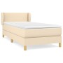 Cama box spring con colchón tela color crema 80x200 cm de vidaXL, Camas y somieres - Ref: Foro24-3126682, Precio: 293,23 €, D...