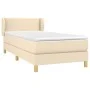 Cama box spring con colchón tela color crema 80x200 cm de vidaXL, Camas y somieres - Ref: Foro24-3126682, Precio: 288,36 €, D...