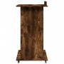Atril con ruedas y cajón madera roble ahumado 55x55x107 cm en Oficina | Comprar online en Foru.es