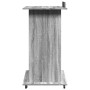 Atril con ruedas y cajón madera gris Sonoma 55x55x107 cm en Oficina | Comprar online en Foru.es