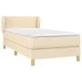 Cama box spring con colchón tela color crema 90x190 cm de vidaXL, Camas y somieres - Ref: Foro24-3126610, Precio: 321,65 €, D...