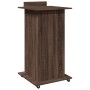 Atril con ruedas y cajón madera ingeniería marrón 55x55x107 cm en Oficina | Comprar online en Foru.es