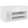Organizador escritorio madera ingeniería blanco 44,5x24x25 cm en Oficina | Comprar online en Foru.es