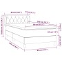 Cama box spring con colchón tela color crema 80x200 cm de vidaXL, Camas y somieres - Ref: Foro24-3127002, Precio: 305,55 €, D...