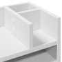Organizador escritorio madera ingeniería blanco 44,5x24x25 cm en Oficina | Comprar online en Foru.es