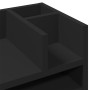 Organizador escritorio madera ingeniería negro 44,5x24x25 cm en Oficina | Comprar online en Foru.es