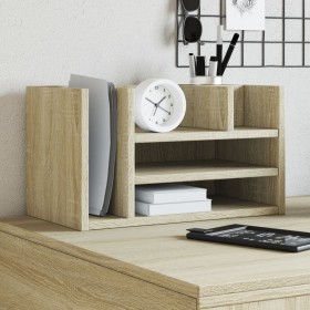 Organizador escritorio madera color roble Sonoma 44,5x24x25 cm en Oficina | Comprar online en Foru.es