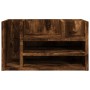 Organizador escritorio madera roble ahumado 44,5x24x25 cm en Oficina | Comprar online en Foru.es