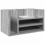 Organizador escritorio madera ingeniería gris 44,5x24x25 cm en Oficina | Comprar online en Foru.es