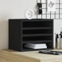 Organizador escritorio madera ingeniería negro 36x26x29,5 cm en Oficina | Comprar online en Foru.es