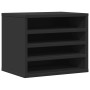 Organizador escritorio madera ingeniería negro 36x26x29,5 cm en Oficina | Comprar online en Foru.es