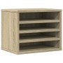 Organizador escritorio madera color roble Sonoma 36x26x29,5 cm en Oficina | Comprar online en Foru.es